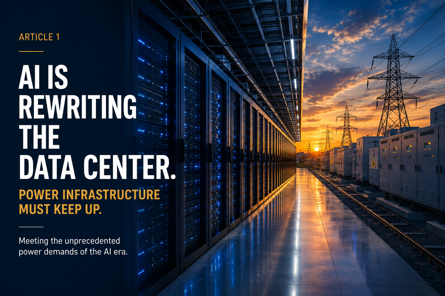 AI Is Rewriting the Data Center. Power Infrastructure Must Keep Up.